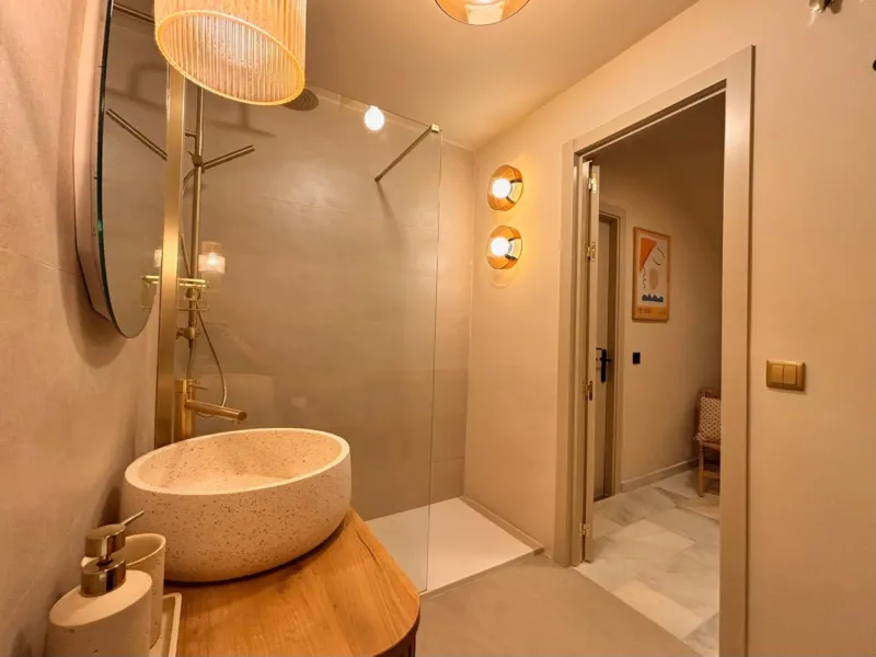 Bathroom with walk-in shower