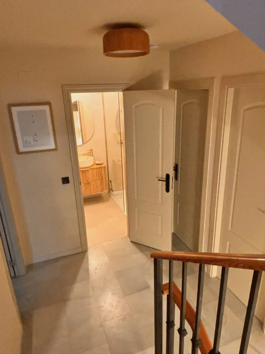 Landing with the bathroom door