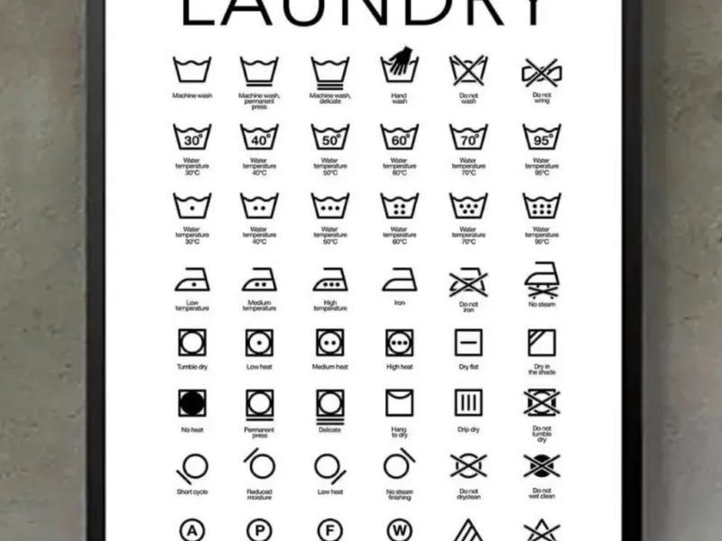 Laundry care poster