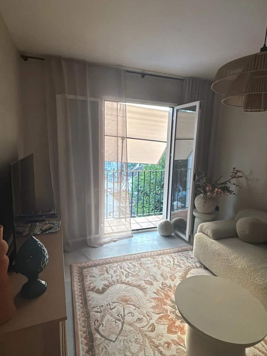 Living room looking towards the balcony