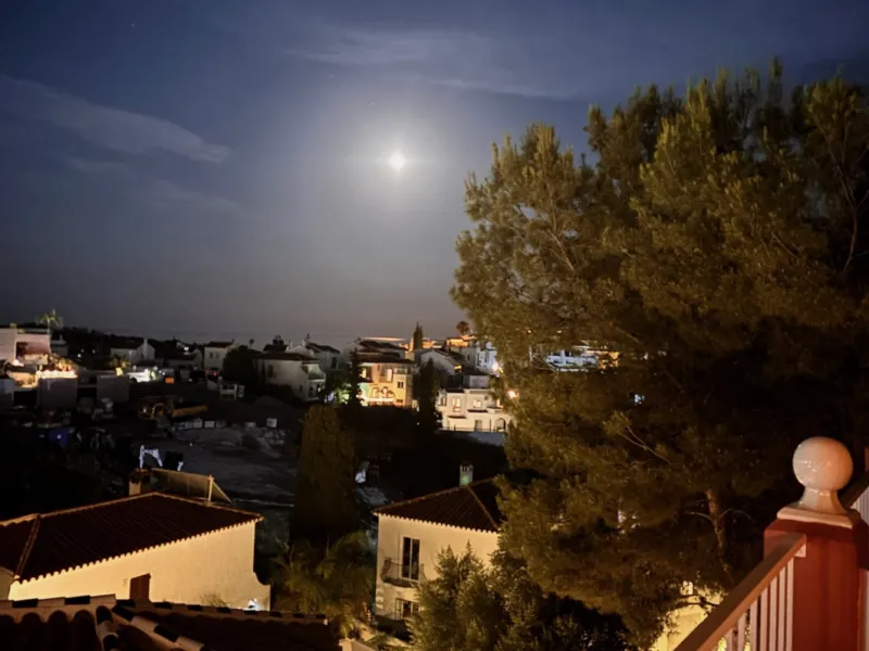 Night view from the terrace