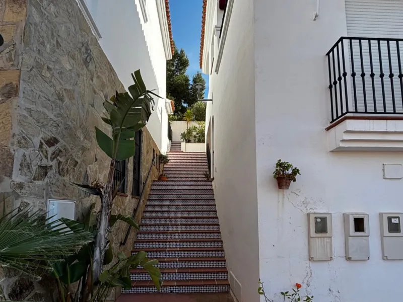 Stairs between the houses