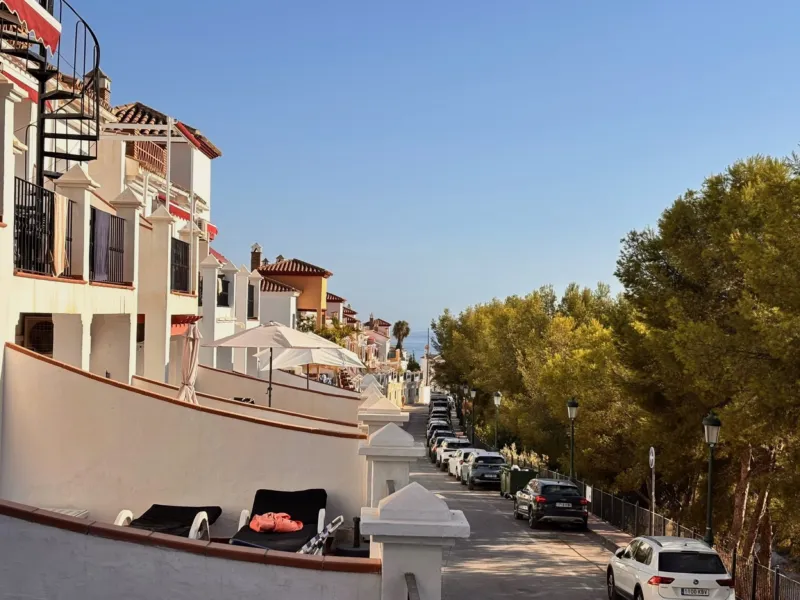 Street with a glimpse of the sea